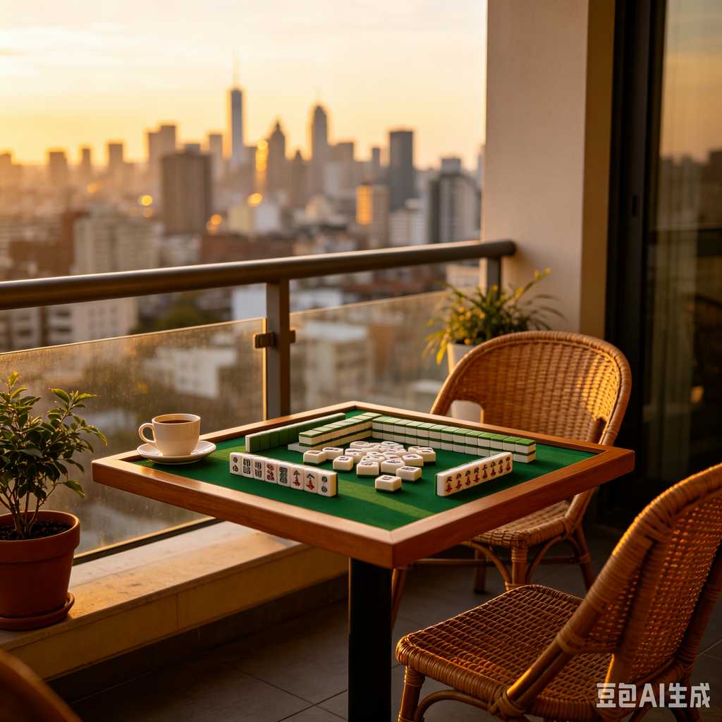 vintage style mahjong set