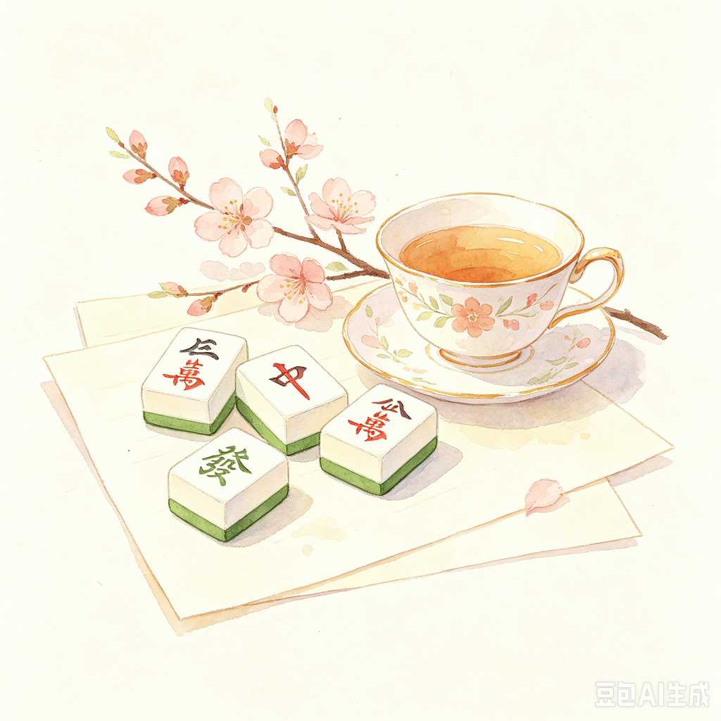 colorful mini mahjong tiles