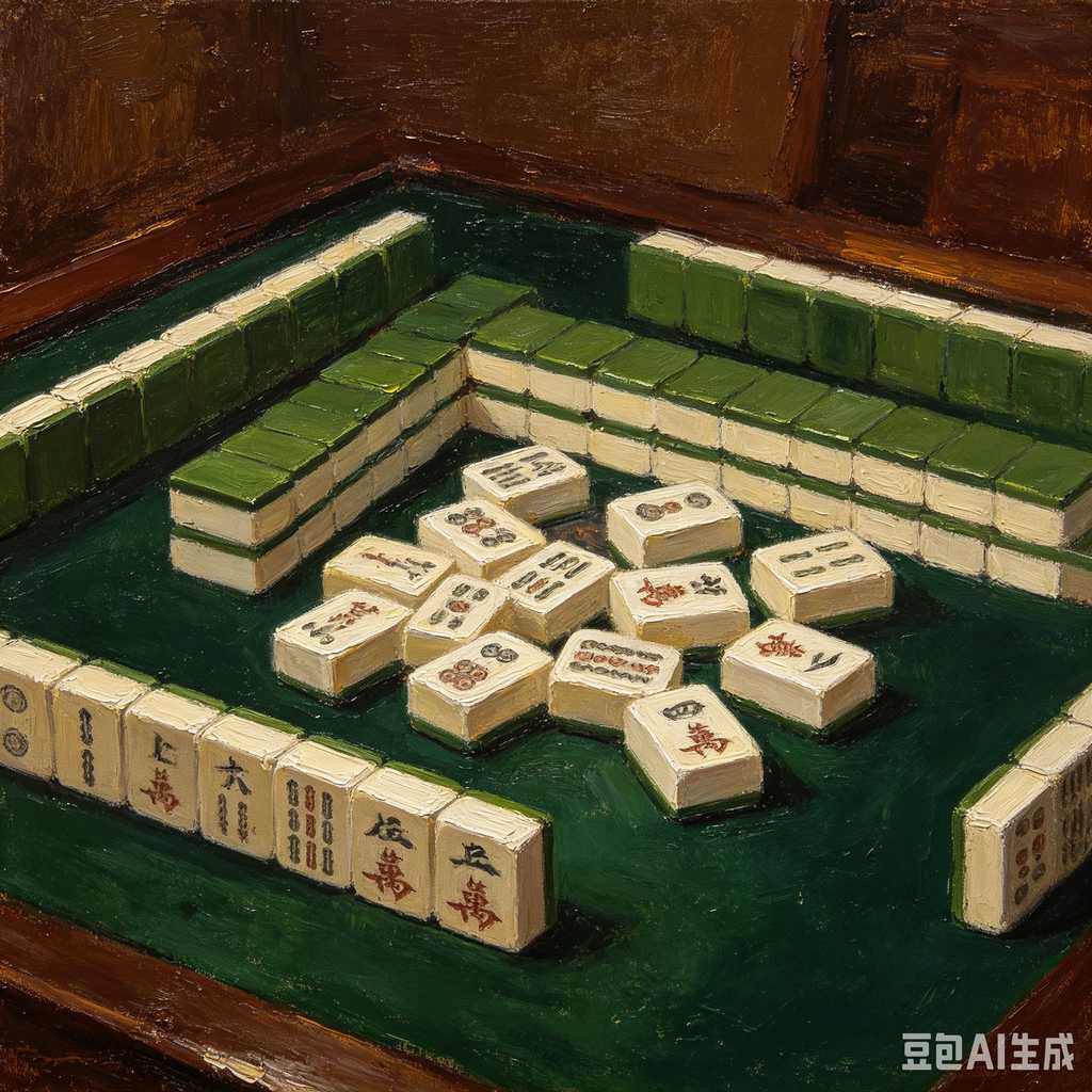 bright print mahjong tiles